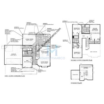 Photos of the Radford model in the Oakwood subdivision in Grayslake, IL