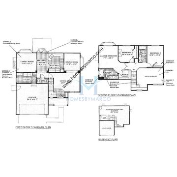 Photos of the Thornton model in the Oakwood subdivision in Grayslake, IL