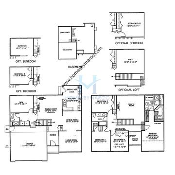 Photos of the Greenbriar model in the Canterbury Estates subdivision in Grayslake, IL