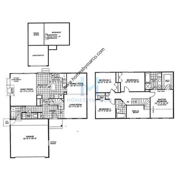 Photos of the Ridgewood model in the Canterbury Estates subdivision in Grayslake, IL