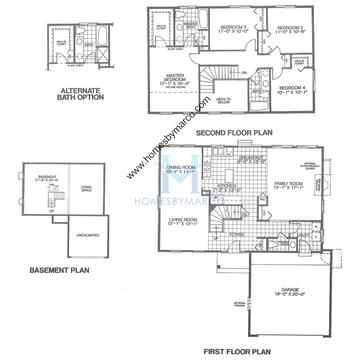 Photos of the Fieldcrest model in the Bright Meadows subdivision in Round Lake, IL