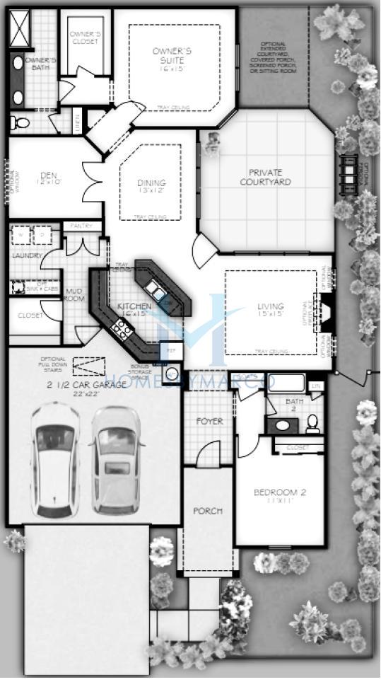 Photos of the Portico model in the The Courtyards at Blume Point subdivision in Mooresville, NC