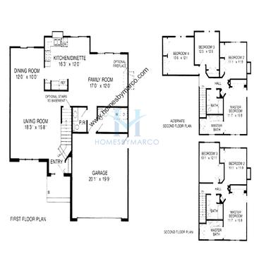 Photos of the Carnegie model in the Country Brook Estates subdivision in Mundelein, IL