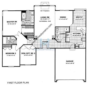 Photos of the Oakwood model in the Stonebrook subdivision in Gurnee, IL
