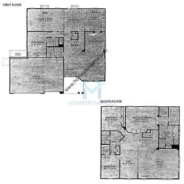 Photos of the Willow model in the Forest Cove subdivision in Green Oaks, IL