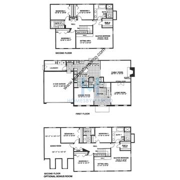 Photos of the Barrymore House model in the Eastlake Farms subdivision in Grayslake, IL