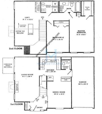 Photos of the Danbury model in the Bright Ridge subdivision in Schaumburg, IL