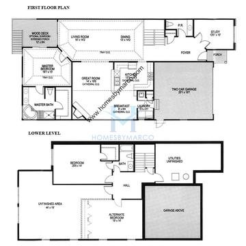 Photos of the Lancaster model in the Renwick Club subdivision in Crest Hill, IL