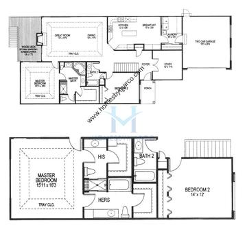 Photos of the Essex model in the Terra Villa subdivision in Crystal Lake, IL