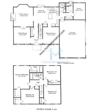 Photos of the Palmer model in the Walkers Grove subdivision in Plainfield, IL