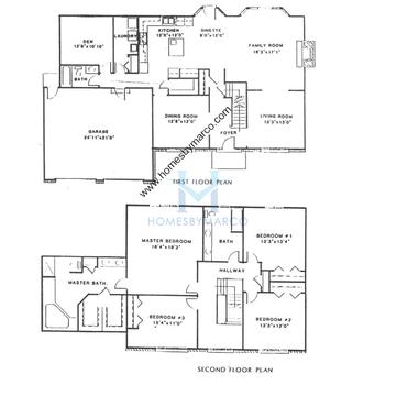 Photos of the Georgian model in the Walkers Grove subdivision in Plainfield, IL