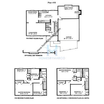 Photos of the Williamsburg model in the Timbers subdivision in St. Charles, IL