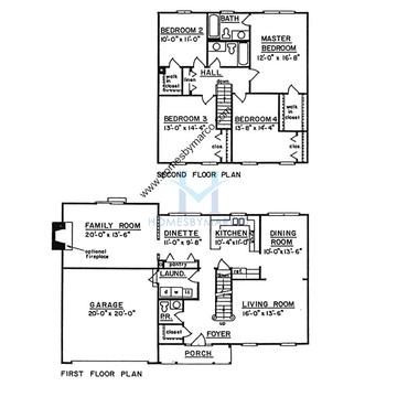 Photos of the Montreal model in the Timbers subdivision in St. Charles, IL