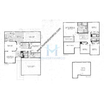 Photos of the Oxford model in the Hillcrest Point subdivision in Wheeling, IL