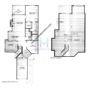 Photos of the Muirfield model in the White Eagle subdivision in Naperville, IL