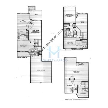 Photos of the Gleneagle model in the White Eagle subdivision in Naperville, IL