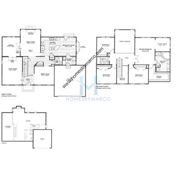 Photos of the Hamilton model in the Steeple Chase subdivision in Mundelein, IL