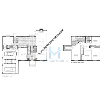 Photos of the Colchester model in the Steeple Chase subdivision in Mundelein, IL