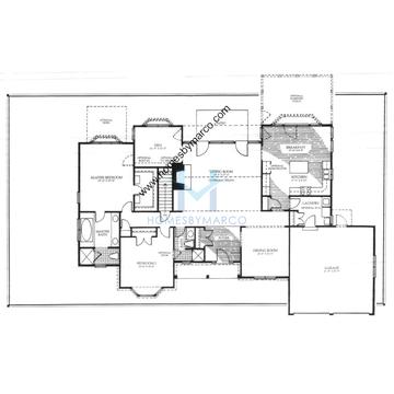 Photos of the Radcliffe model in the Reserve at the Merit Club subdivision in Libertyville, IL