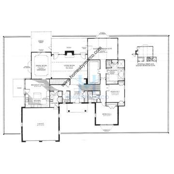 Photos of the Plymouth-House model in the Reserve at the Merit Club subdivision in Libertyville, IL