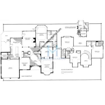 Photos of the Hampton-House model in the Reserve at the Merit Club subdivision in Libertyville, IL