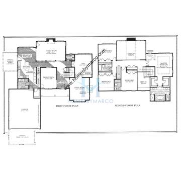Photos of the Dunham-House model in the Reserve at the Merit Club subdivision in Libertyville, IL