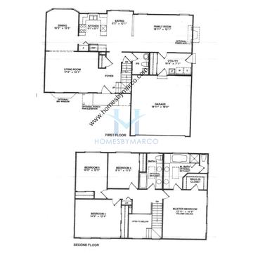 Photos of the Lakefield model in the Hunters Creek subdivision in Lake Zurich, IL