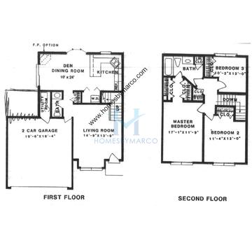 Photos of the C model in the Woodland Hills subdivision in Gurnee, IL