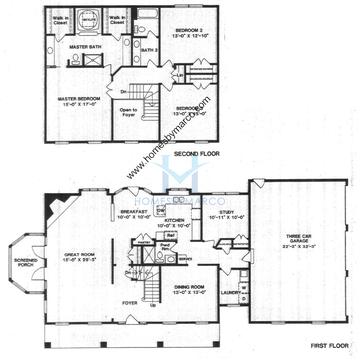 Photos of the Richmond model in the Huntington Lakes subdivision in Libertyville, IL