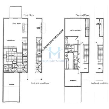 Photos of the Ribbon Falls model in the Falling Waters subdivision in Lindenhurst, IL