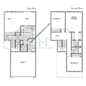 Photos of the Angel Falls model in the Falling Waters subdivision in Lindenhurst, IL