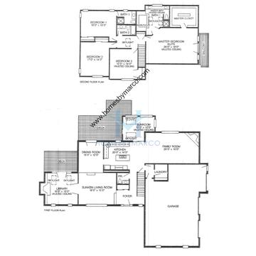 Photos of the Westfield-Manor model in the Daybreak Farms subdivision in Libertyville, IL