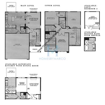 Photos of the Andover model in the Heatherstone subdivision in Naperville, IL