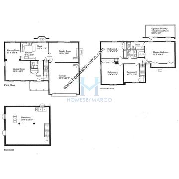 Photos of the Sycamore model in the Prairie Oaks subdivision in Gurnee, IL