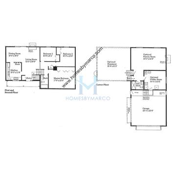 Photos of the Maple model in the Prairie Oaks subdivision in Gurnee, IL