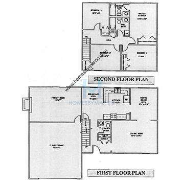Photos of the Julie model in the Woodgate subdivision in Lake Bluff, IL