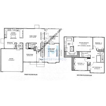 Photos of the Grandier model in the Woodgate subdivision in Lake Bluff, IL