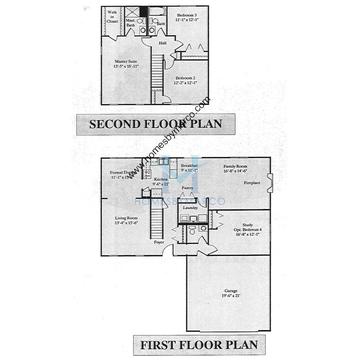 Photos of the Cary - Country model in the Woodgate subdivision in Lake Bluff, IL
