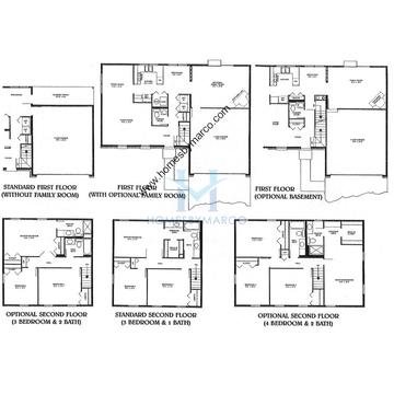 Photos of the Carlton model in the Woodgate subdivision in Lake Bluff, IL