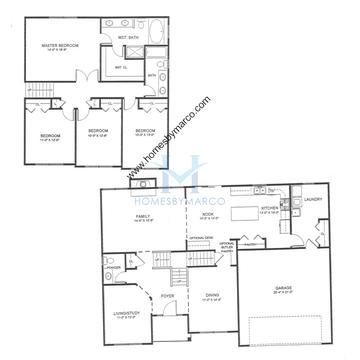 Photos of the Kendall model in the Fields of Long Grove subdivision in Long Grove, IL