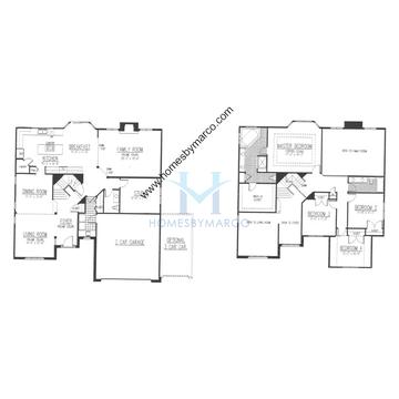 Photos of the Harmony model in the Fields of Long Grove subdivision in Long Grove, IL