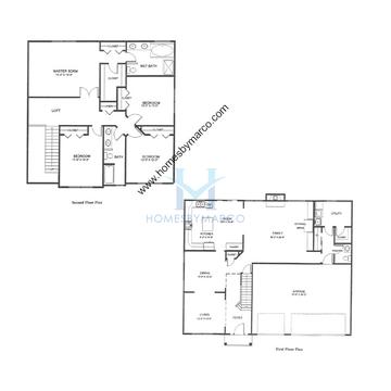 Photos of the Carlisle model in the Fields of Long Grove subdivision in Long Grove, IL