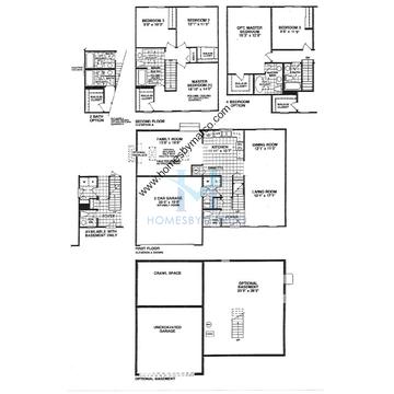 Photos of the Foxton model in the Creekside subdivision in Naperville, IL
