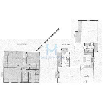 Photos of the Salem model in the Conway Farms subdivision in Lake Forest, IL