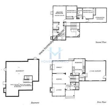 Photos of the Grant model in the Washington Village subdivision in Grayslake, IL