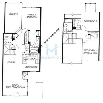 Photos of the Delaware model in the Washington Village subdivision in Grayslake, IL