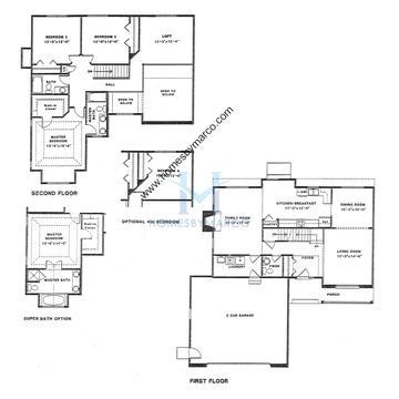 Photos of the Rosewood model in the Woods of Antioch subdivision in Antioch, IL