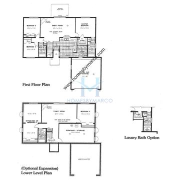 Photos of the Hartford model in the Pine Hill Lakes subdivision in Antioch, IL