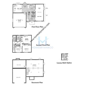 Photos of the Dartmouth model in the Pine Hill Lakes subdivision in Antioch, IL