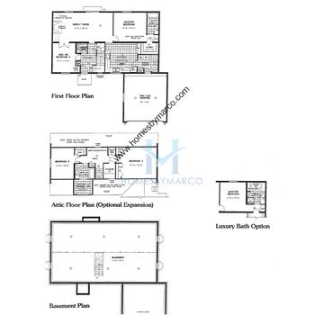 Photos of the Chesapeake model in the Pine Hill Lakes subdivision in Antioch, IL